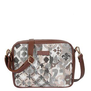 Abstract Pattern Tapestry Fabric Crossbody Sling Bag for Women –Messenger Purse